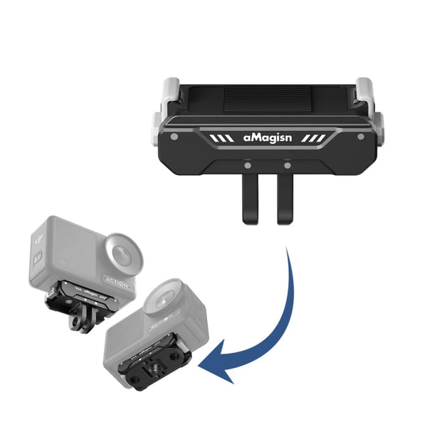 Amagisn Aluminium Magnetic Quick Release Mount for DJI Osmo Action 4 and 3