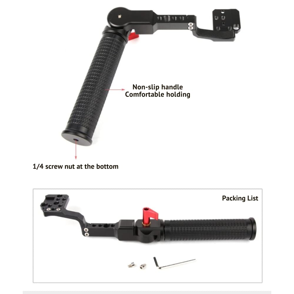 Handle Holder Adjustable Angle Alloy Grip Bracket for DJI Ronin RS4/RS4 PRO/RS3/RS3 PRO/RS2/RSC 2