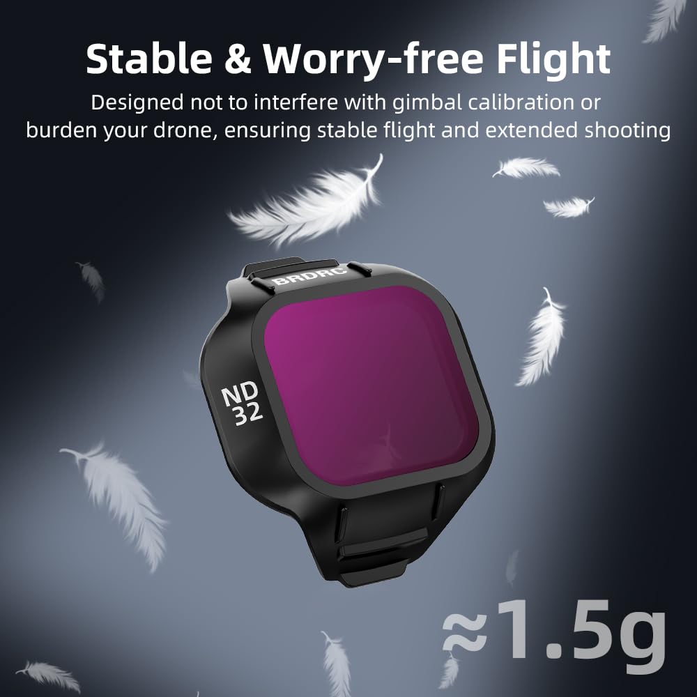 4-in-1 ND Filter Set for DJI Mini 5 Pro (CPL, ND8, ND16, ND32) (view 3)
