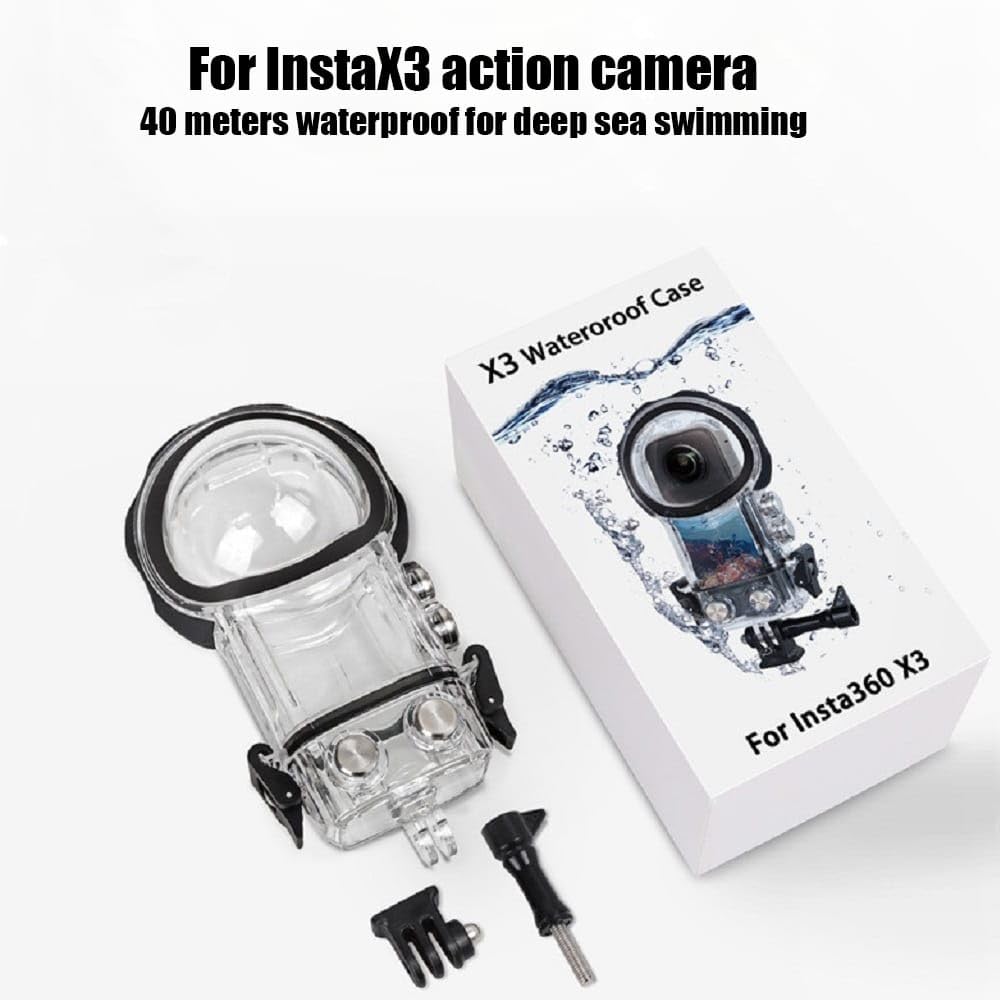 Waterproof Underwater Dive Case for Insta360 One X3 Scubadiving Housing Accessories