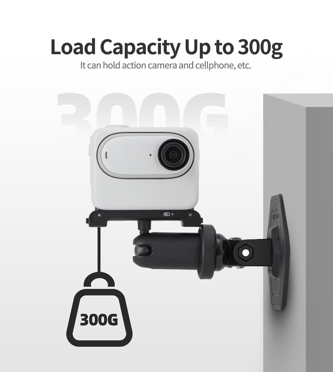 Sunnylife Adhesive Helmet Mount for DJI Osmo 360, Pocket 3, Insta360, GoPro (view 8)