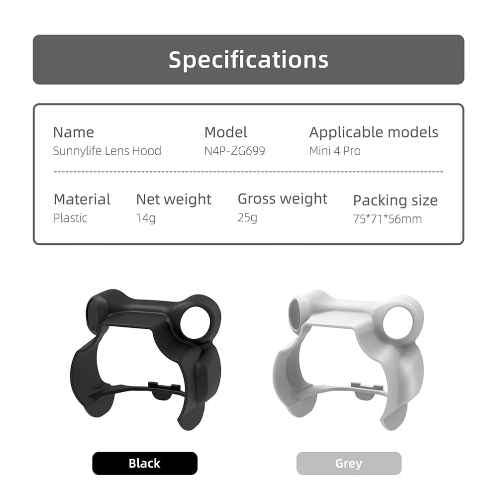 Sunnylife Lens Sunhood For Dji Mini 4 Pro