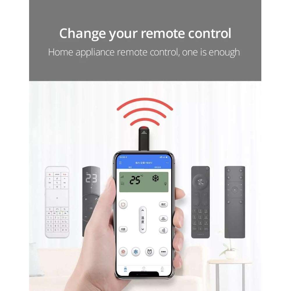 GetZget® Mini IR Adapter Compatible with iPhone 15 pro/Max/Plus Portable Mobile Remote Control Ir Blaster Works with All Brand TV/AC/Set top Box/Bulb/Camera/Projector,etc.