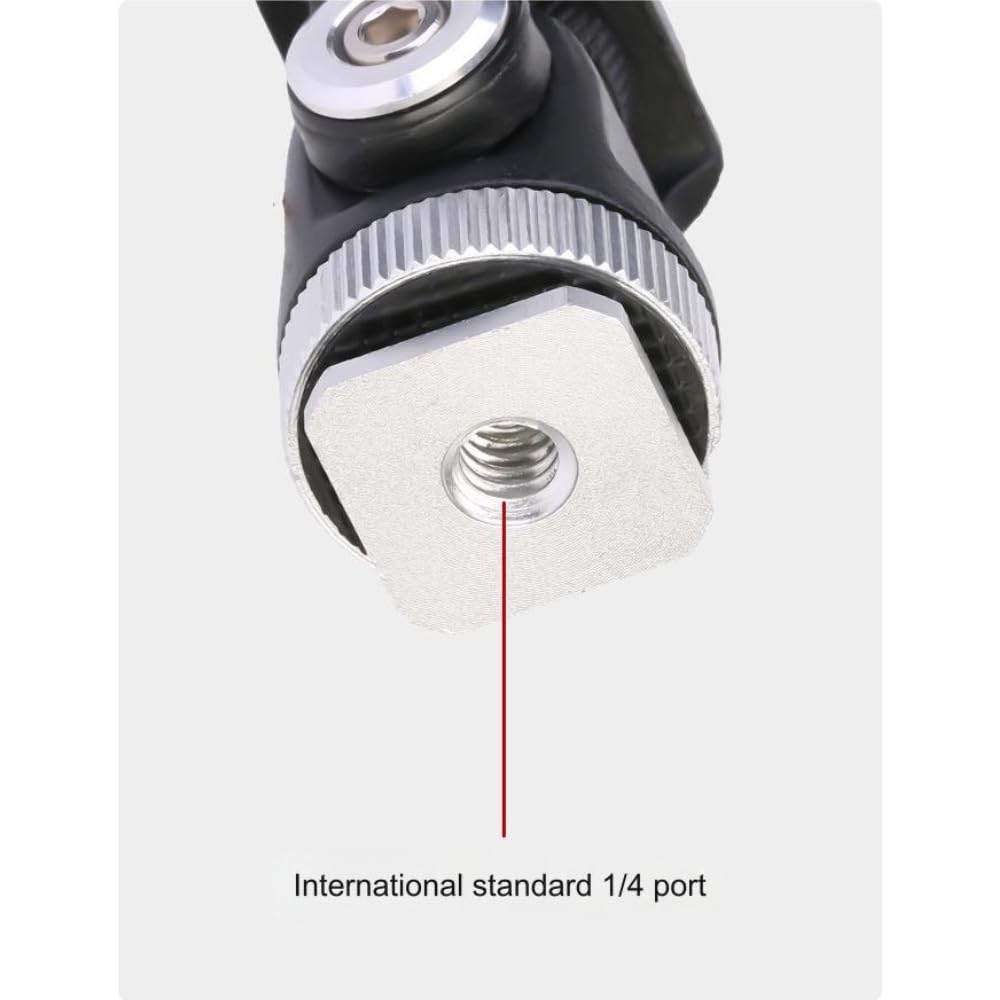 Adjustable Rotatable Mini 1/4 Screw Hot Shoe Mount for DSLR Camera, Tripod, Moniter, Mic, Flash LED Light Cold Shoe Adapter