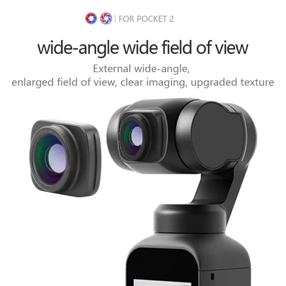 Wide Angle Lens for DJI Osmo Pocket 1 & Pocket 2 Camera