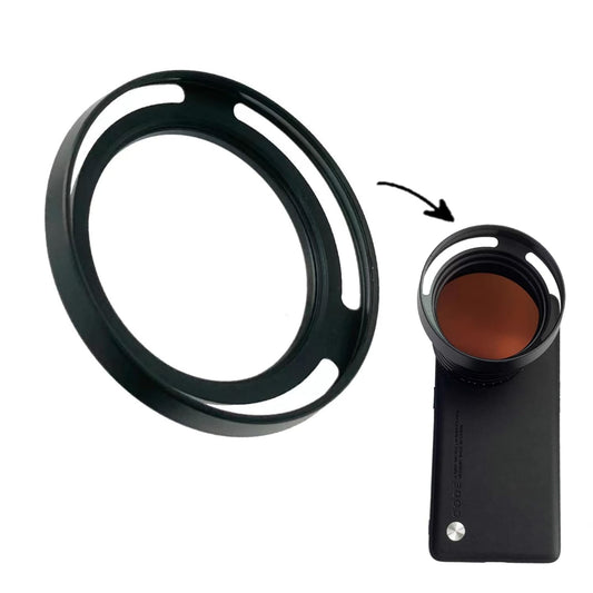 58mm Lens Hood Compatible with oneplus12, iPhone 14/15 pro & pro max, Xiaomi 14 Mobile Cover, DSLR Camera Lens Protector Accessories