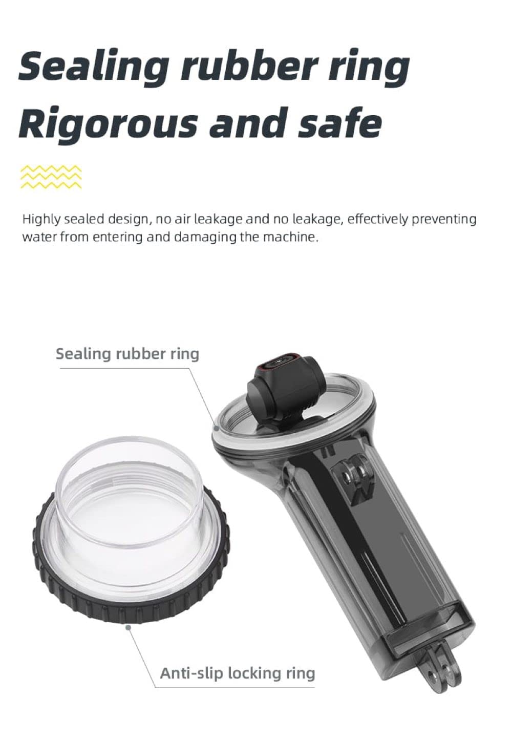 Waterproof Underwater Dive Case for DJI Osmo Pocket 1 Underwater Photography Accessoies (Not for Pocket 2)