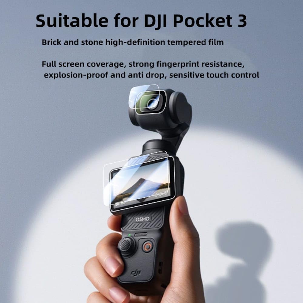 Tempered Glass Screen and Lens Protector for DJI Osmo Pocket 3 (view 4)