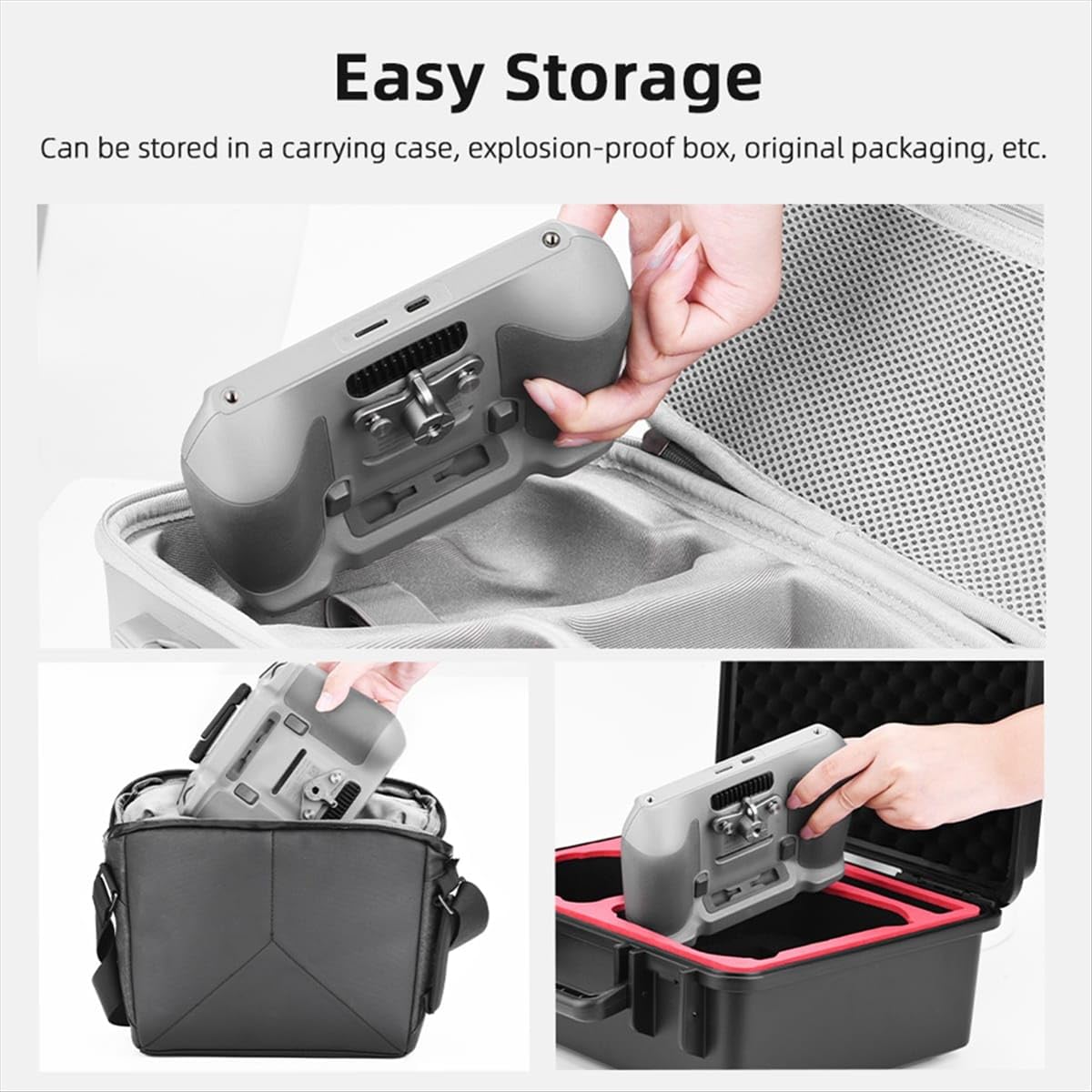 Neckstrap & Bike Holder Mounting Clip For DJI Mini 3 3rc/ Mini 4 4 Pro, Air 3s RC 2 Remote Controller