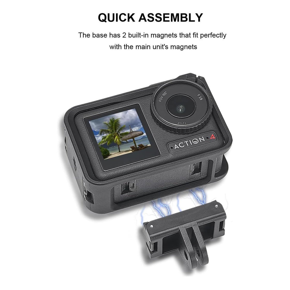 Martvsen Quick Release Mount for DJI Osmo Action 5 Pro, 4, 3 and Osmo 360 (view 2)