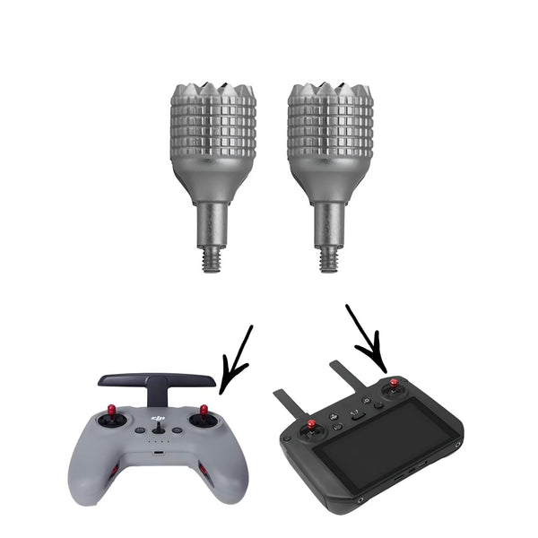 Thumb Rocker Joystick for DJI FPV, Avata, Avata 2 and RC Pro (Silver)