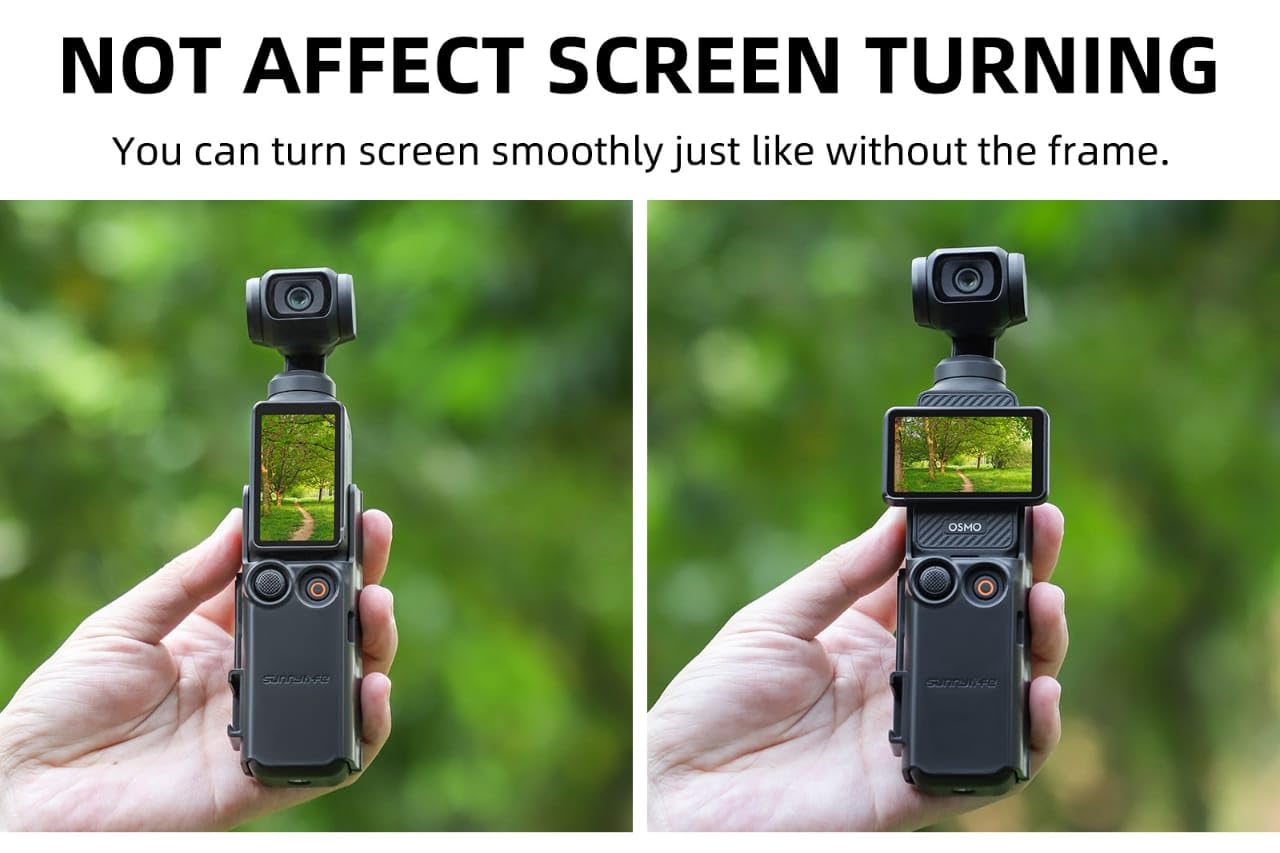 Mount Bracket for DJI Osmo Pocket 3 Camera Adapter Cover & Extension Handle Mount