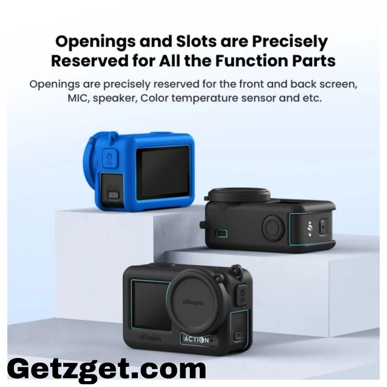 Silicone Cover for DJI Action 4 & 3 Camera Hand Grip & Protection case
