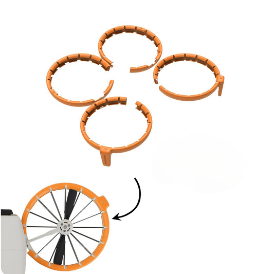 Dji Flip Propeller Guard Protector Bumper Protective TPE Cover Accessories (Orange)