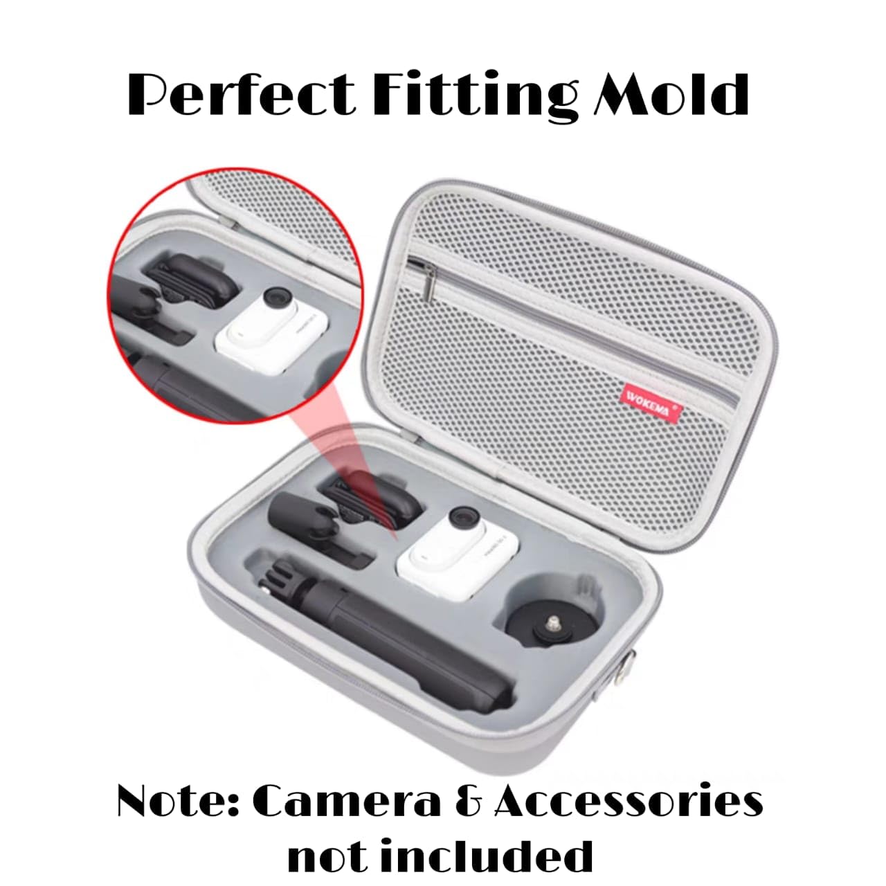 Carrying Case Bag for Inst360 Go3 & Accessories Storage Protective PU Case