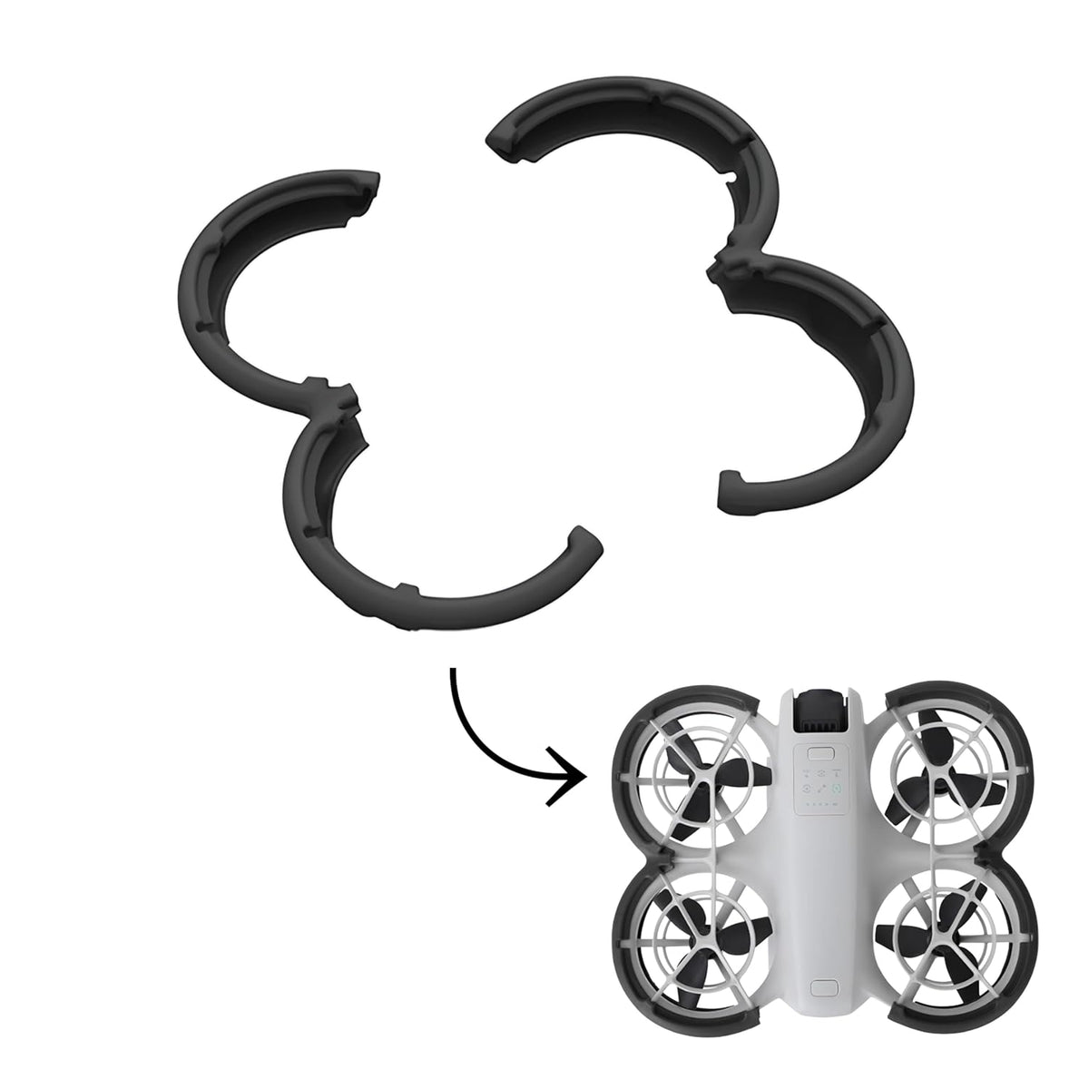 Sunnylife Propeller Guard Bumper for DJI Neo (Black)