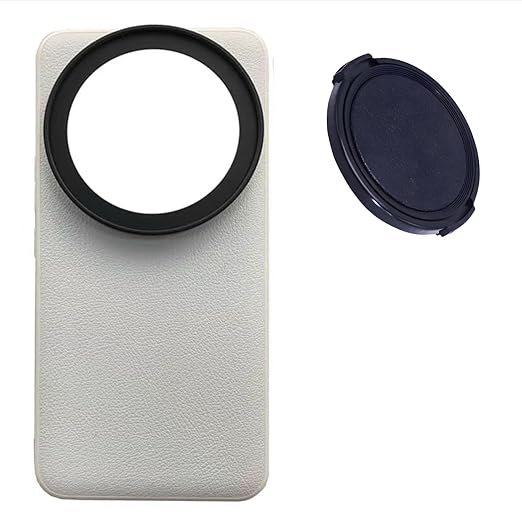 Phone Case For Xiaomi 14 Ultra with Lens Cap Cover Support 67 mm ND Filter Lens Accessories (White)