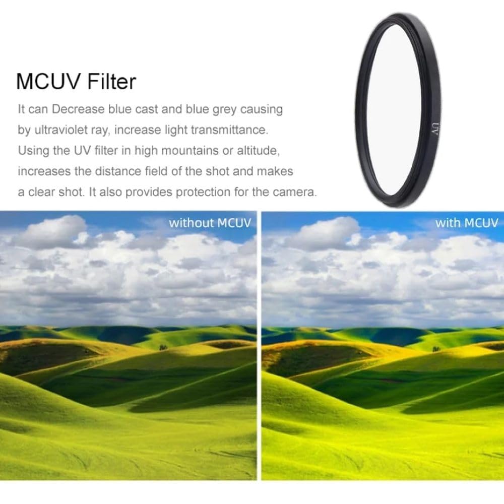 52mm UV Nd Filters Lens For iPhone 13/14/ 15 & Plus Mobile Cover, DSLR Camera