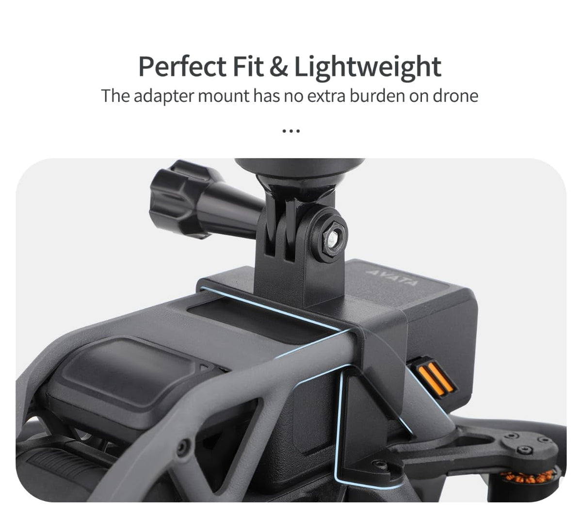 Action Camera Holder for DJI Avata (Insta360, GoPro, Osmo Pocket, Lights) (view 5)
