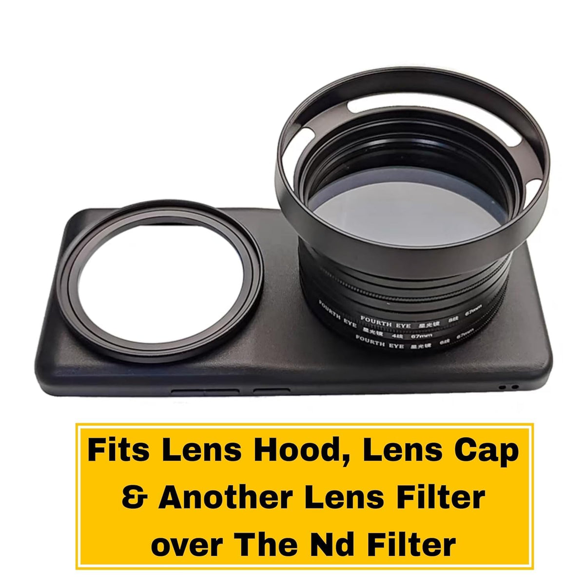 52mm Lens Hood for Phones and DSLR Cameras (view 6)
