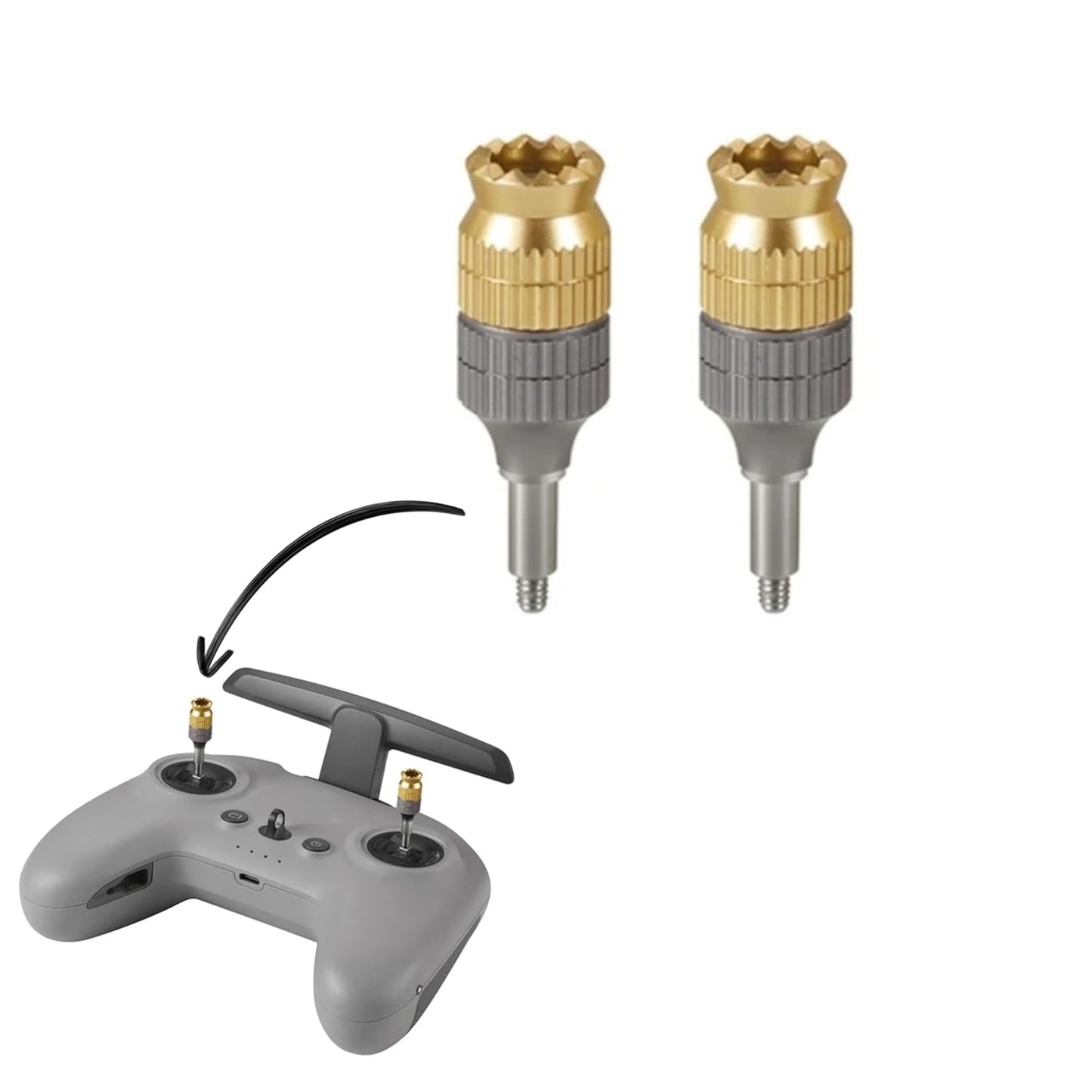 Height Extendable Joystick for DJI FPV/Avata Controller 2 & Mavic 3 RC Pro Remote Accessories- Aluminum Alloy Material