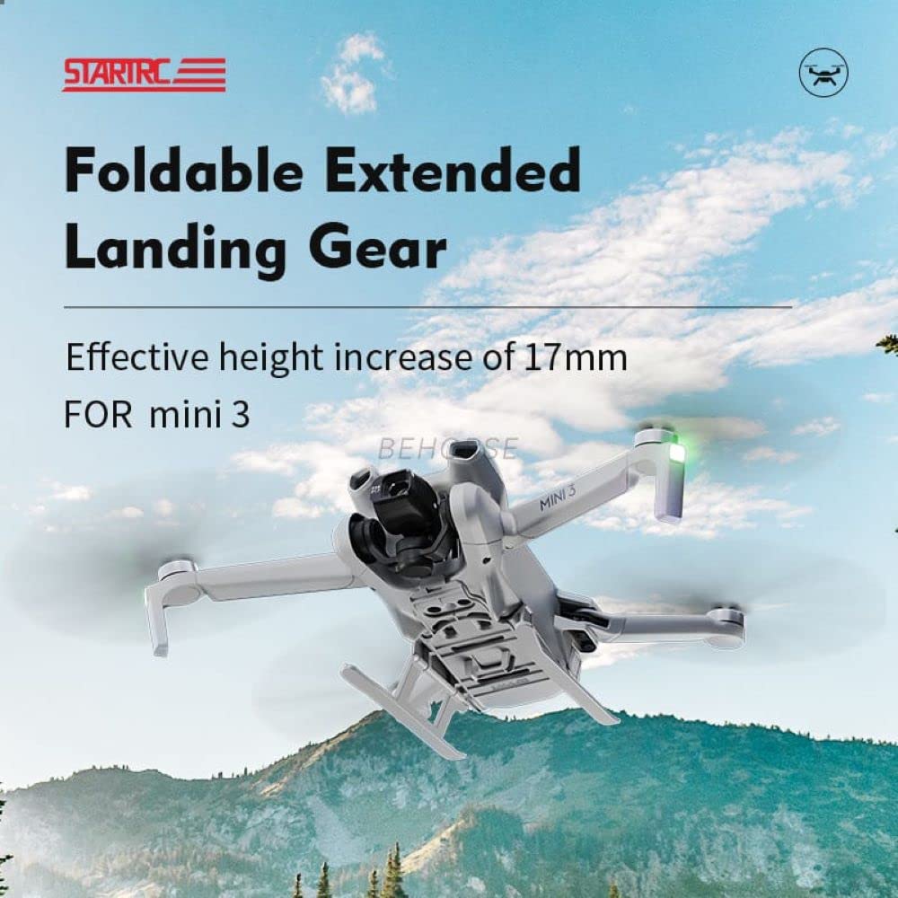 Foldable Extended Landing Gear Legs for DJI Mini 3 (Not for Mini 3 Pro) (view 7)