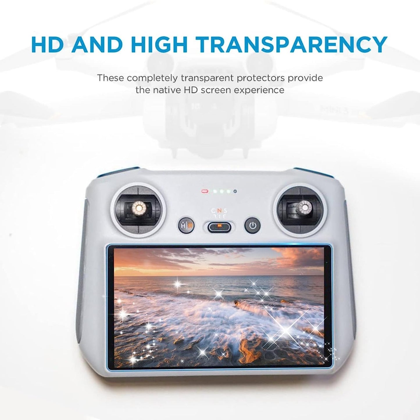 HD Tempered Glass for DJI Mini 3/Mini 4 pro/ Mavic 3 Classic / Mavic Air 3 & 3S Remote