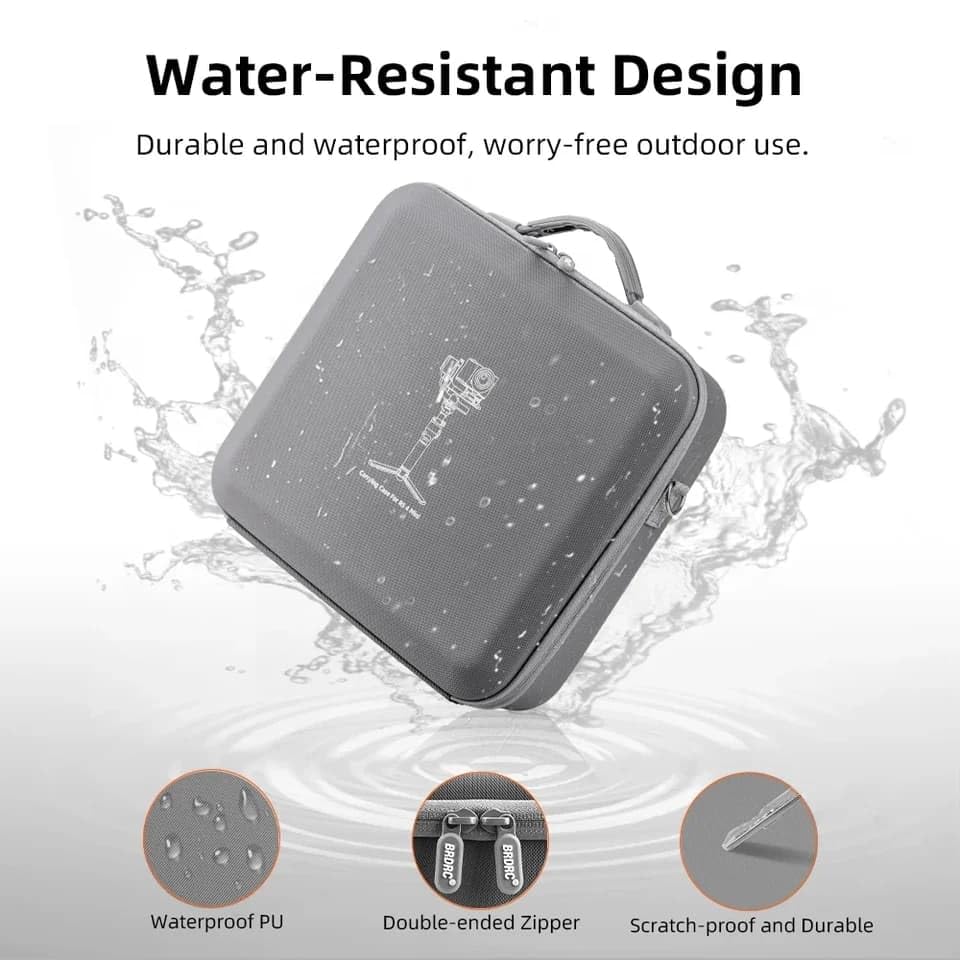 Splash-Proof Carrying Case for DJI RS 4 Mini DSLR Gimbal (view 8)