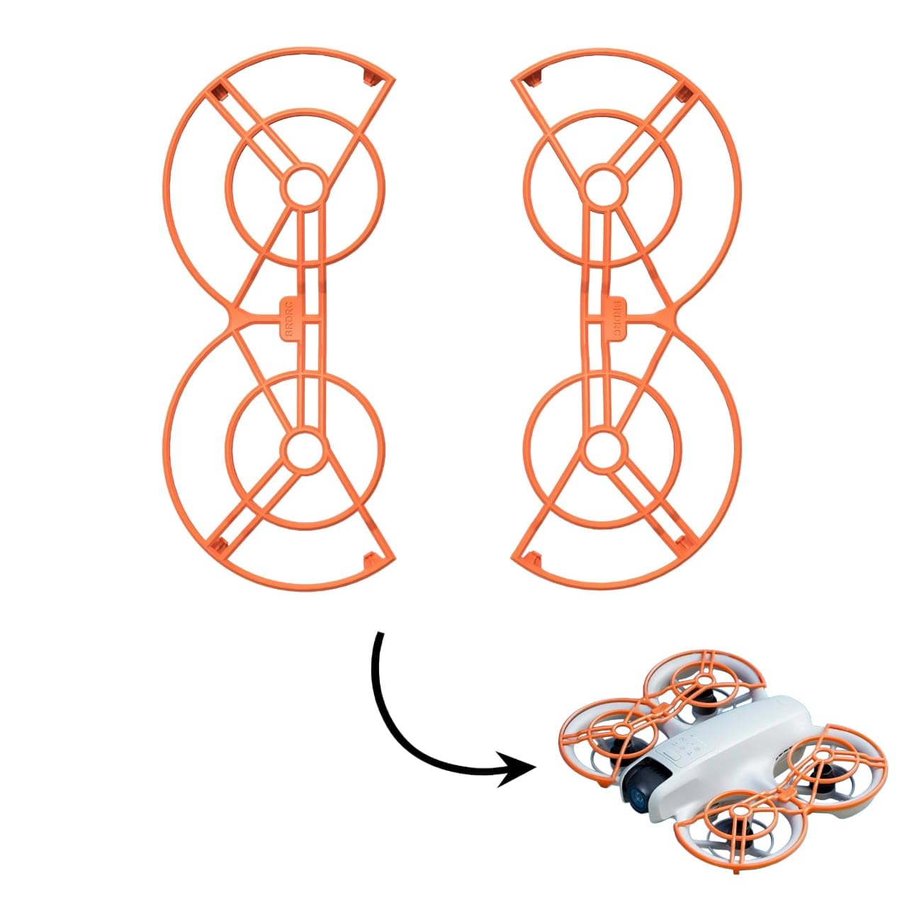 Dji Neo Propeller Guard 360 Degree Protector Bumper Protective Accessories (Orange)