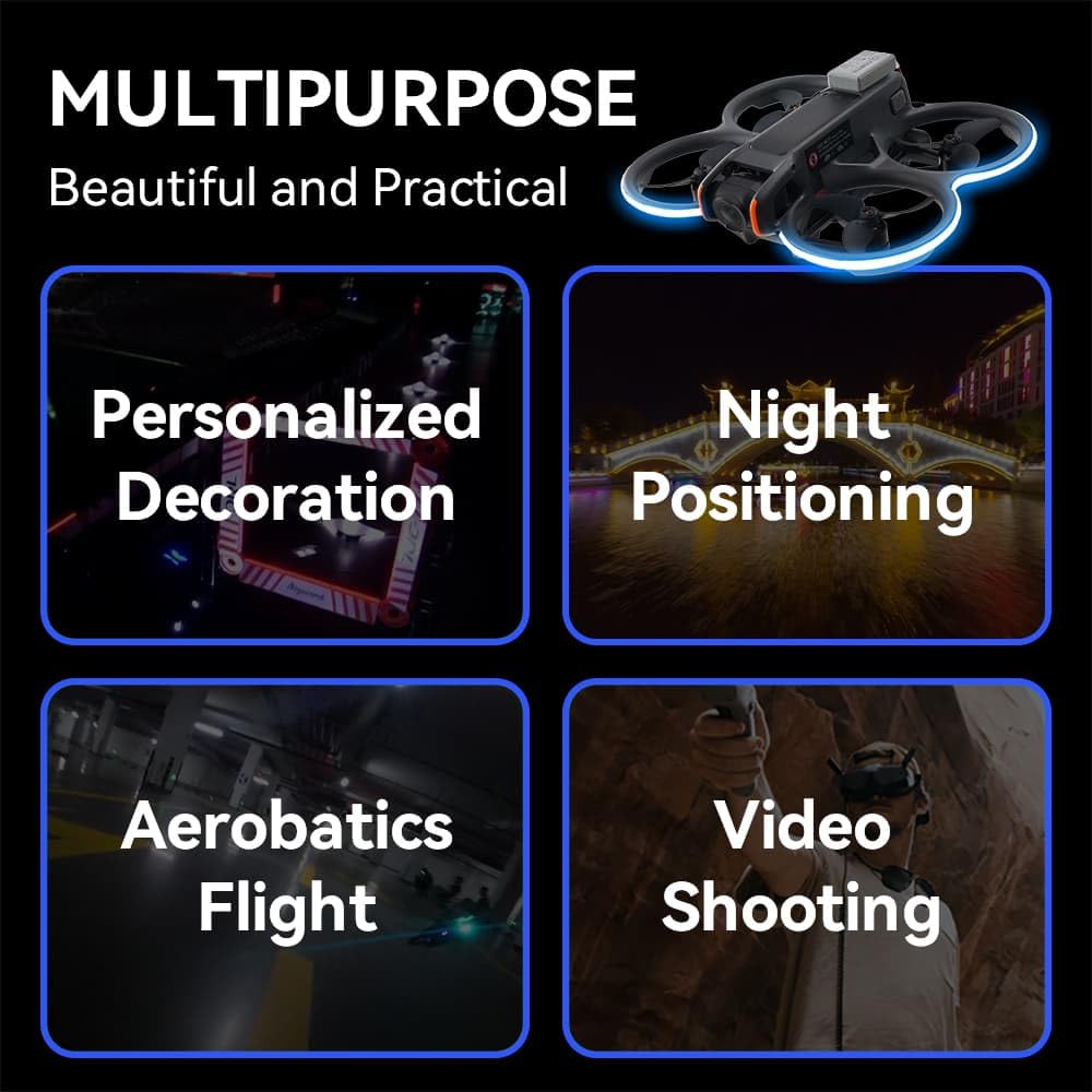 Avata 2 Waterproof Lamp Belt 3 Modes Night Flying Led Light Strap
