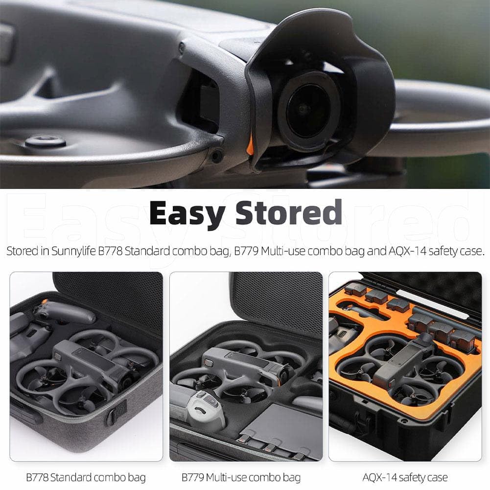 Lens Sun Hood and Crash Guard for DJI Avata 2 Gimbal Camera (Black) (view 5)