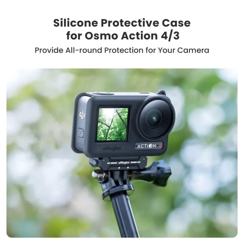 Silicone Cover for DJI Action 4 & 3 Camera Hand Grip & Protection case