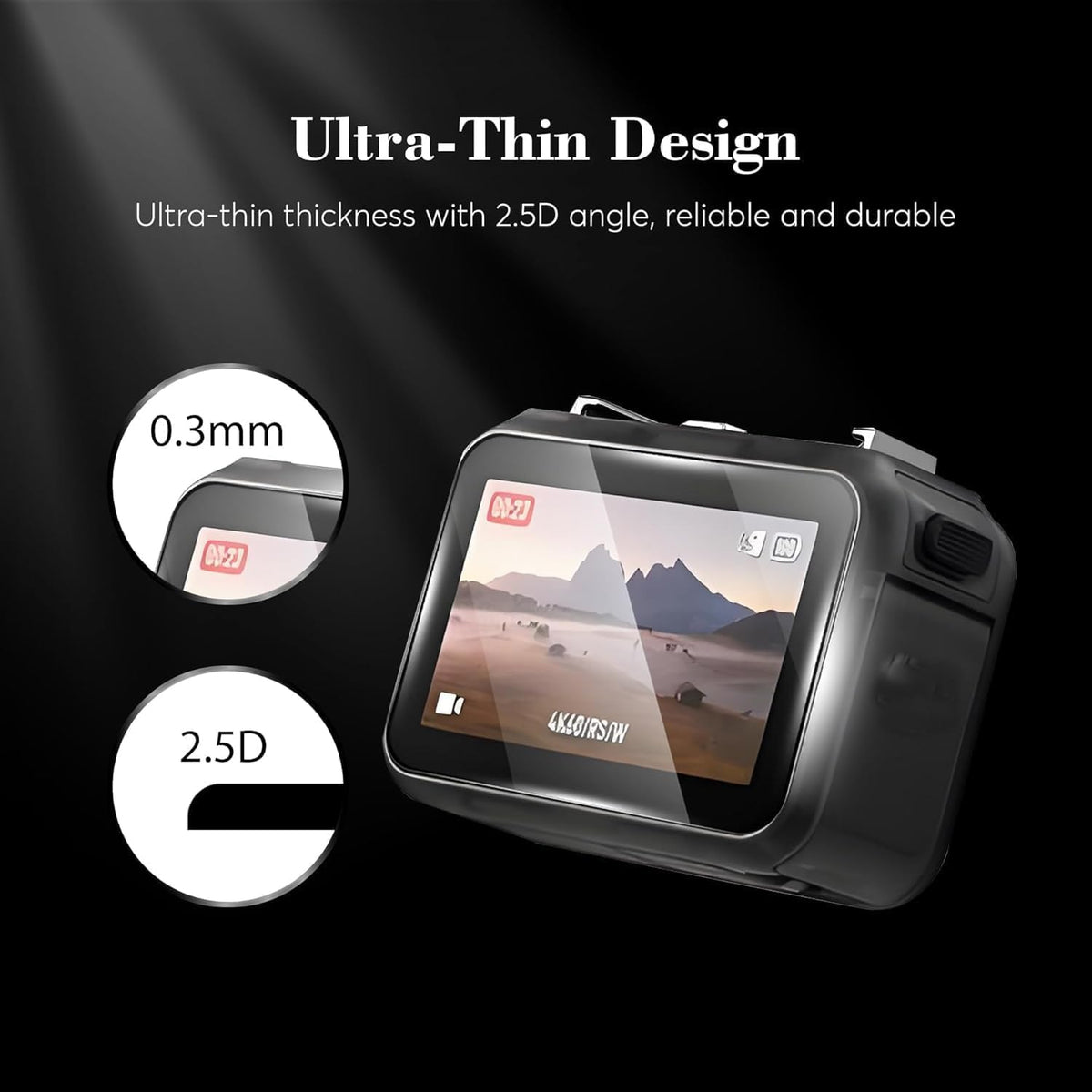 9H Tempered Glass Screen Protector for DJI Osmo Nano (Anti-Glare) (view 5)