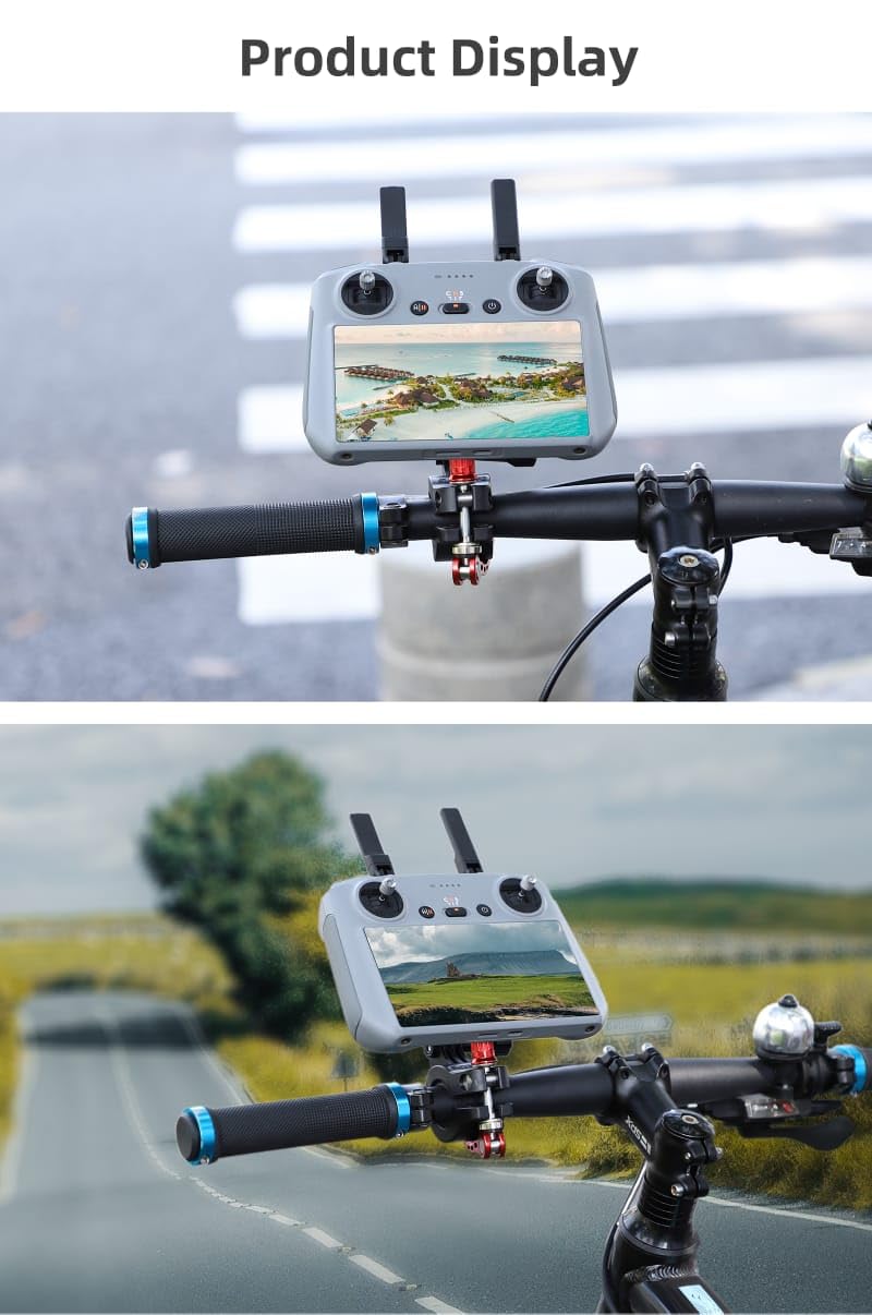 Dji Mini 4 pro & Air 3 RC 2 Remote Bike Bracket