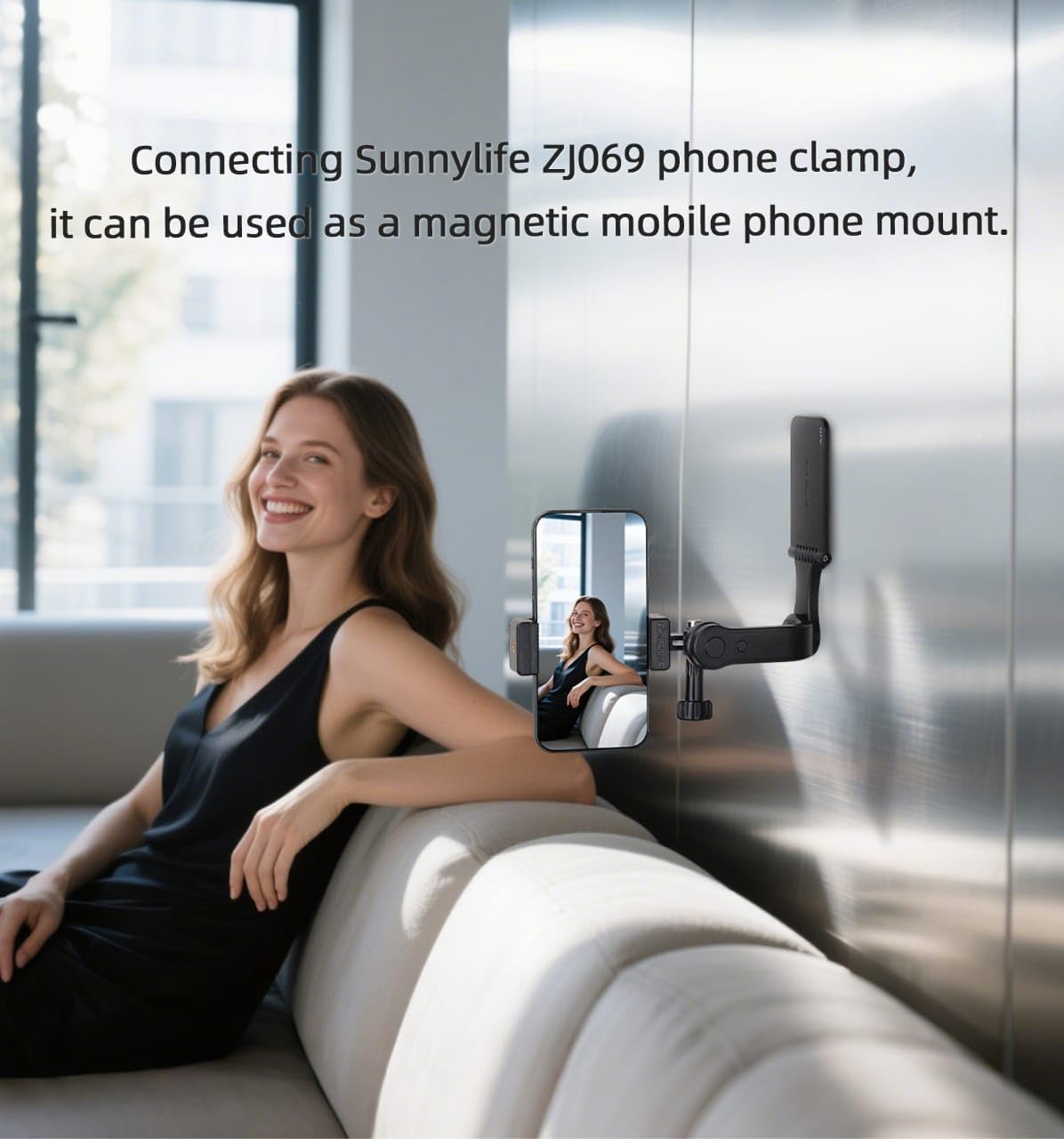 Sunnylife Rotatable Magnetic Mount for DJI Osmo 360, Pocket 3, Insta360 (view 6)