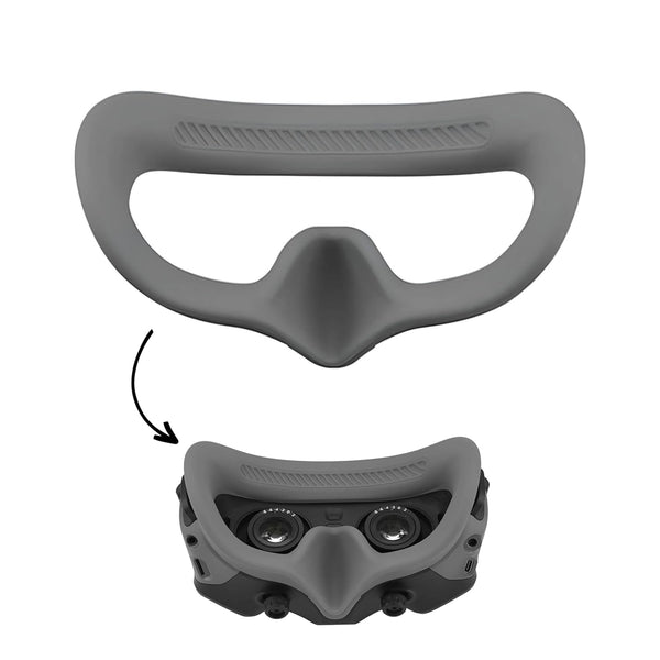 Silicone Cover Eye pad For DJI Avata Goggles 2 Soft Eye Mask pad- Accessories (Grey)