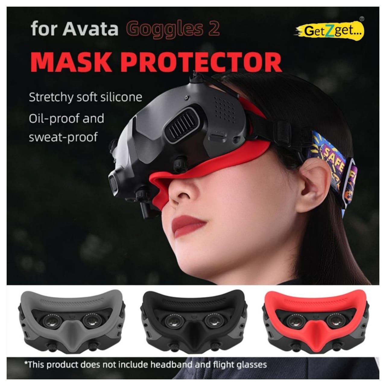 Goggles 2 Soft Eye Mask pad Silicone Cover Eye pad FOR DJI Avata