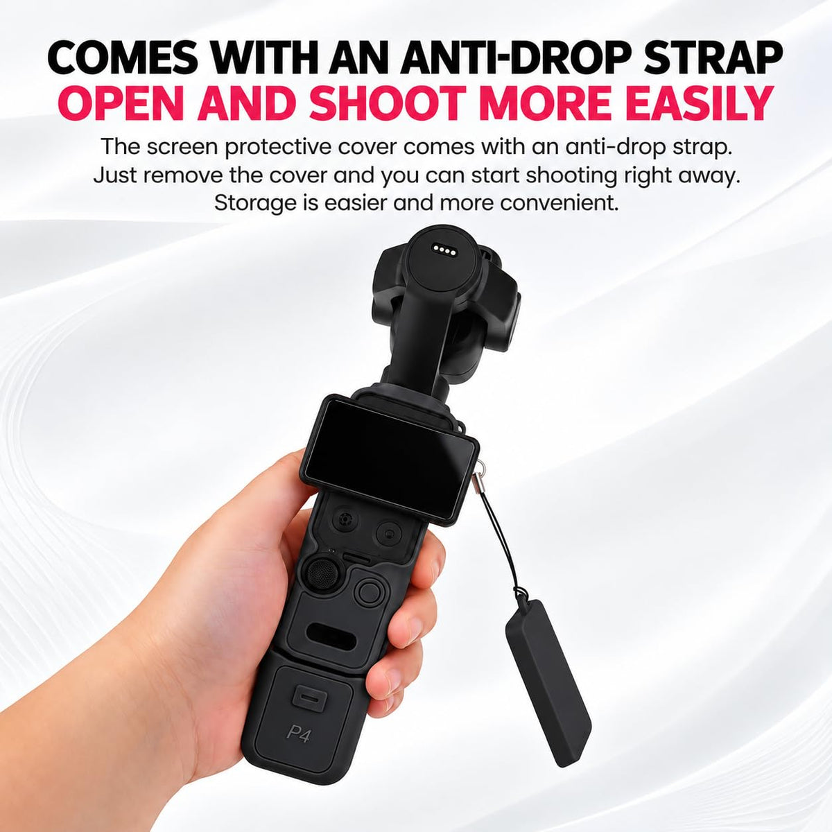Silicone Cover For DJI Osmo Pocket 4p pro Creator Combo Camera Scratch Protector Cover Case Accessories (Black)