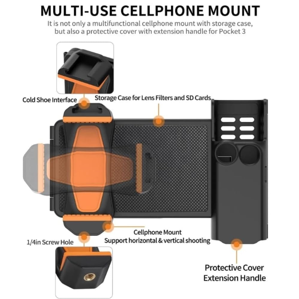 Sunnylife Mobile Phone and Camera Mounting Bracket for DJI Osmo Pocket 3 (view 4)