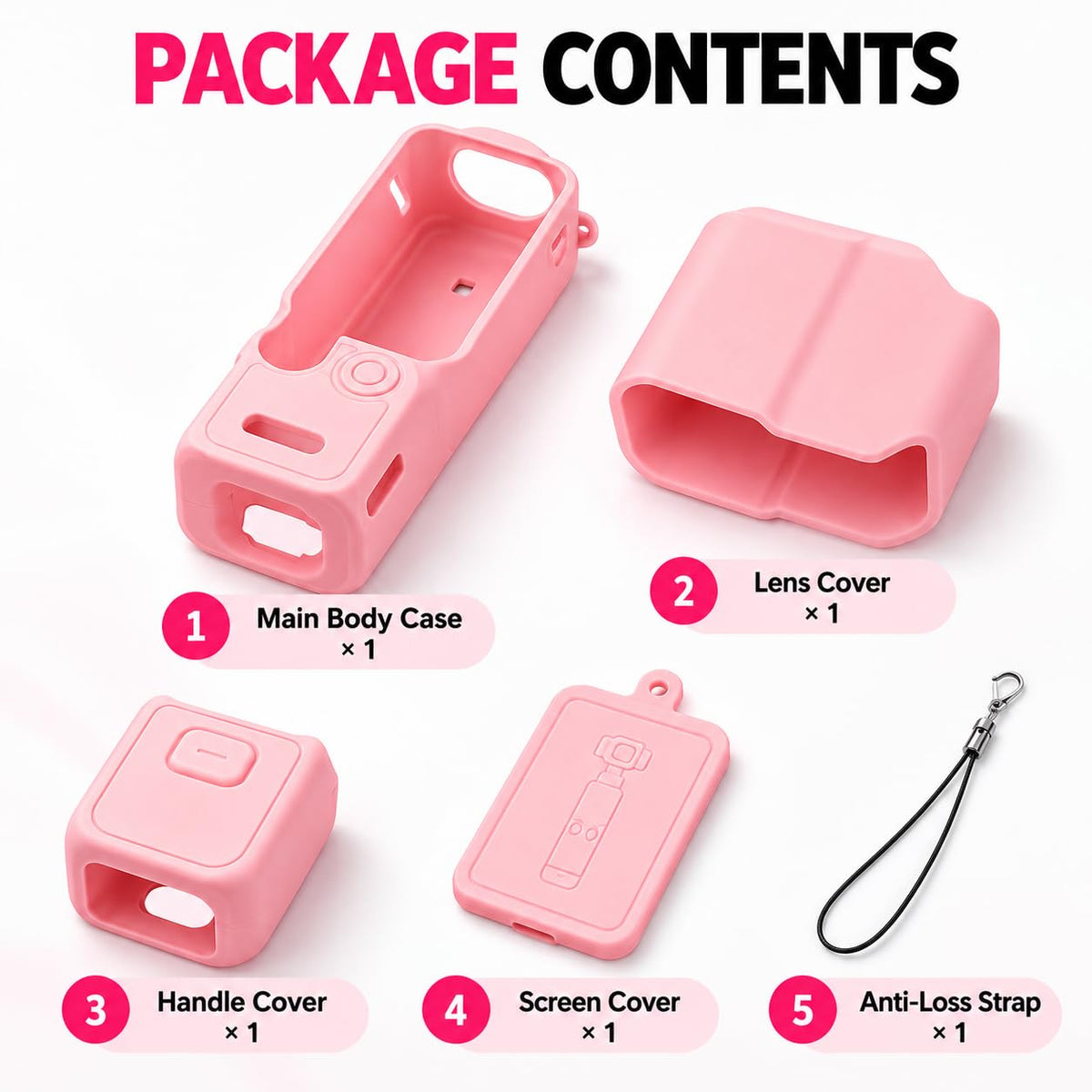 Silicone For DJI Osmo Pocket 4 pro Creator Combo Camera Accessories