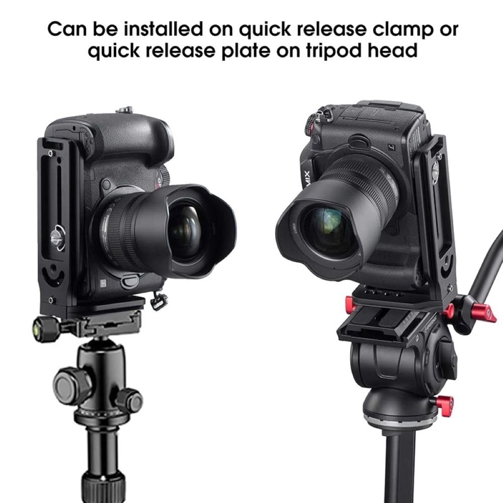 Base Mount L-Shaped Vertical & Horizontal Quick Release Plate For DJI Ronin RS 4, RS 3, RS 2, RSC Gimbal, Sony & Canon Cameras