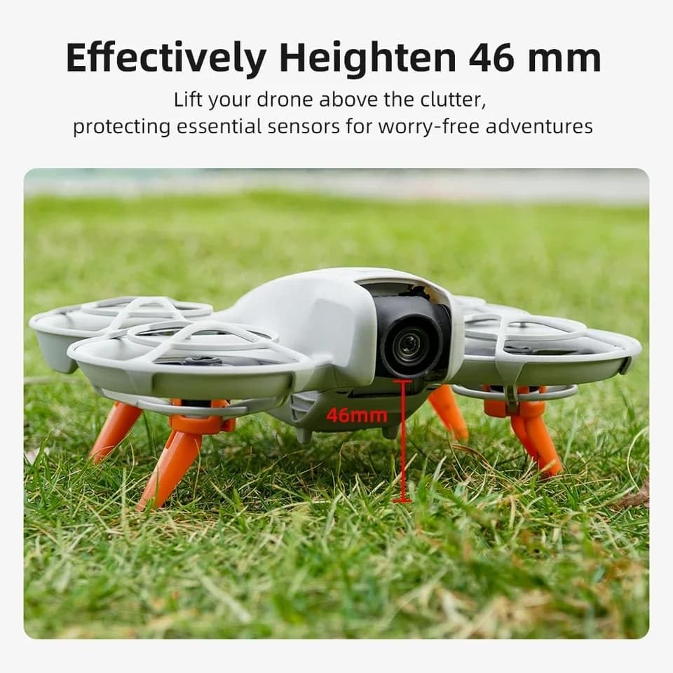 DJI Neo - 46mm Height Extender Extensions Landing Gear Leg Accessories (Orange)