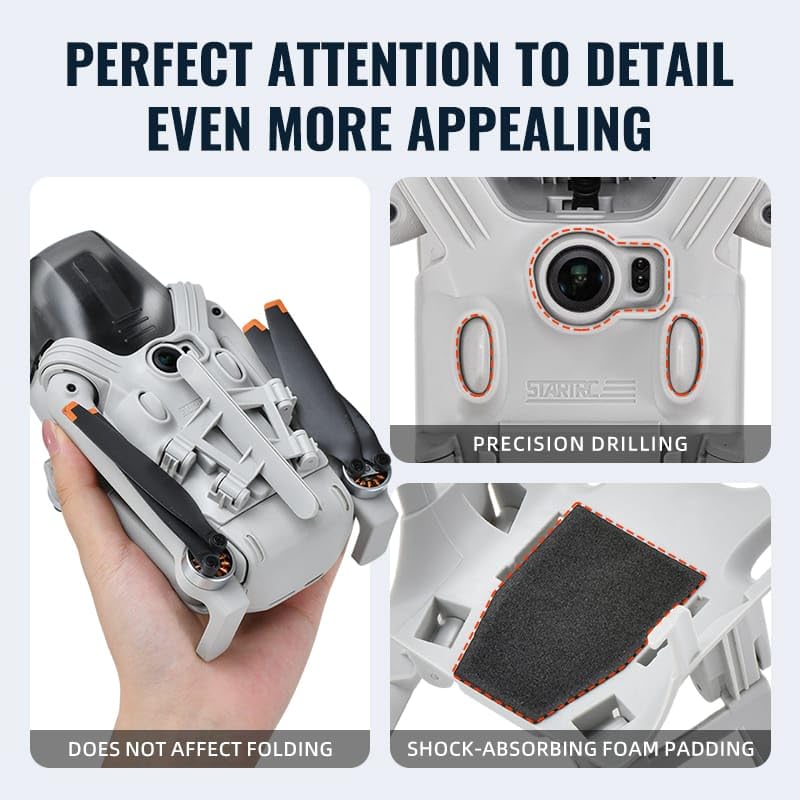 Startrc Landing Gear for DJI LITO X1 Accessories Extended Landing Protector Height Extended Foldable, Quick Release