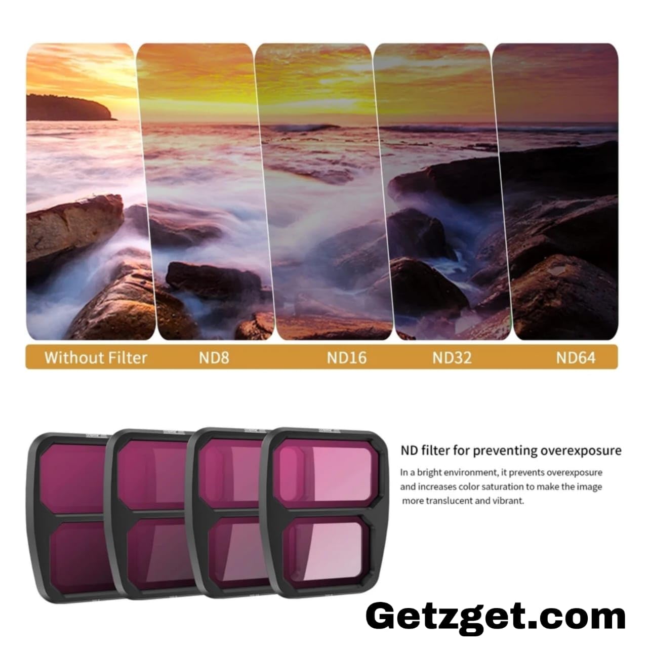 Nd Filters Set for DJI Mavic Air 3 Gimbal Camera
