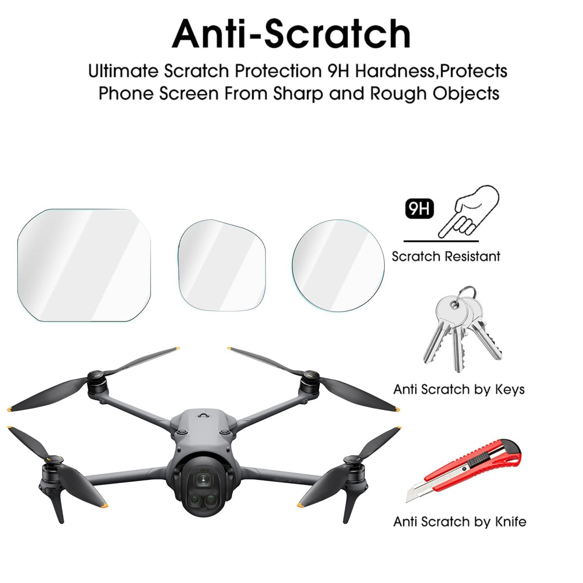 Tempered Glass Lens Protector for DJI Mavic 4 Pro Gimbal Camera (view 4)