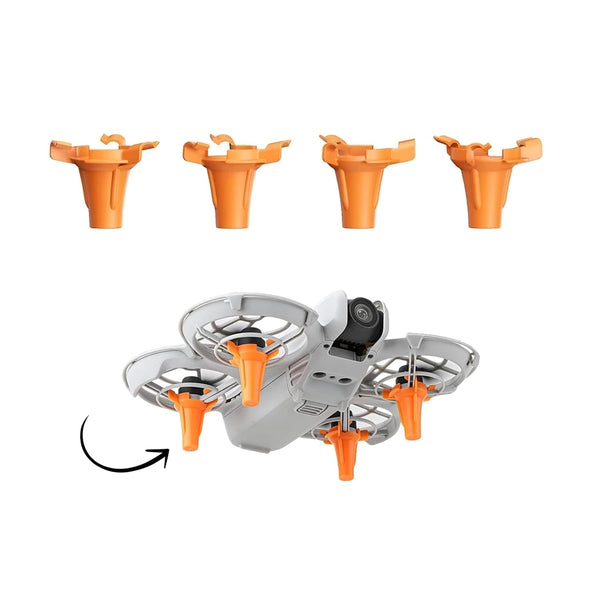 10mm Landing Gear Leg Extensions for DJI Neo (Neon Orange)