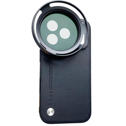 Phone Case For iPhone 17 Pro for 58mm Lens Nd Filter Attachable Aluminum Slot Mobile Cover