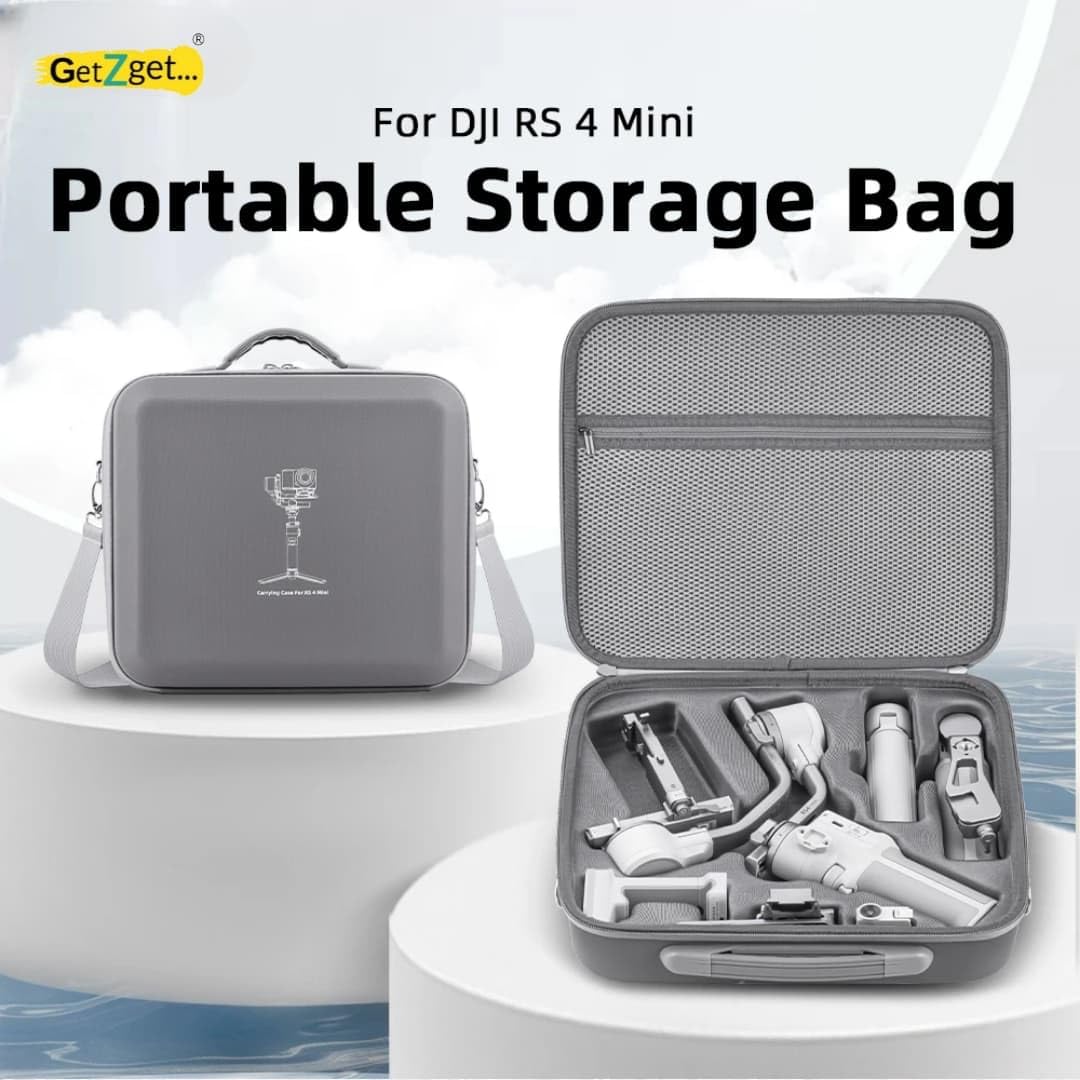 Splash-Proof Carrying Case for DJI RS 4 Mini DSLR Gimbal (view 5)