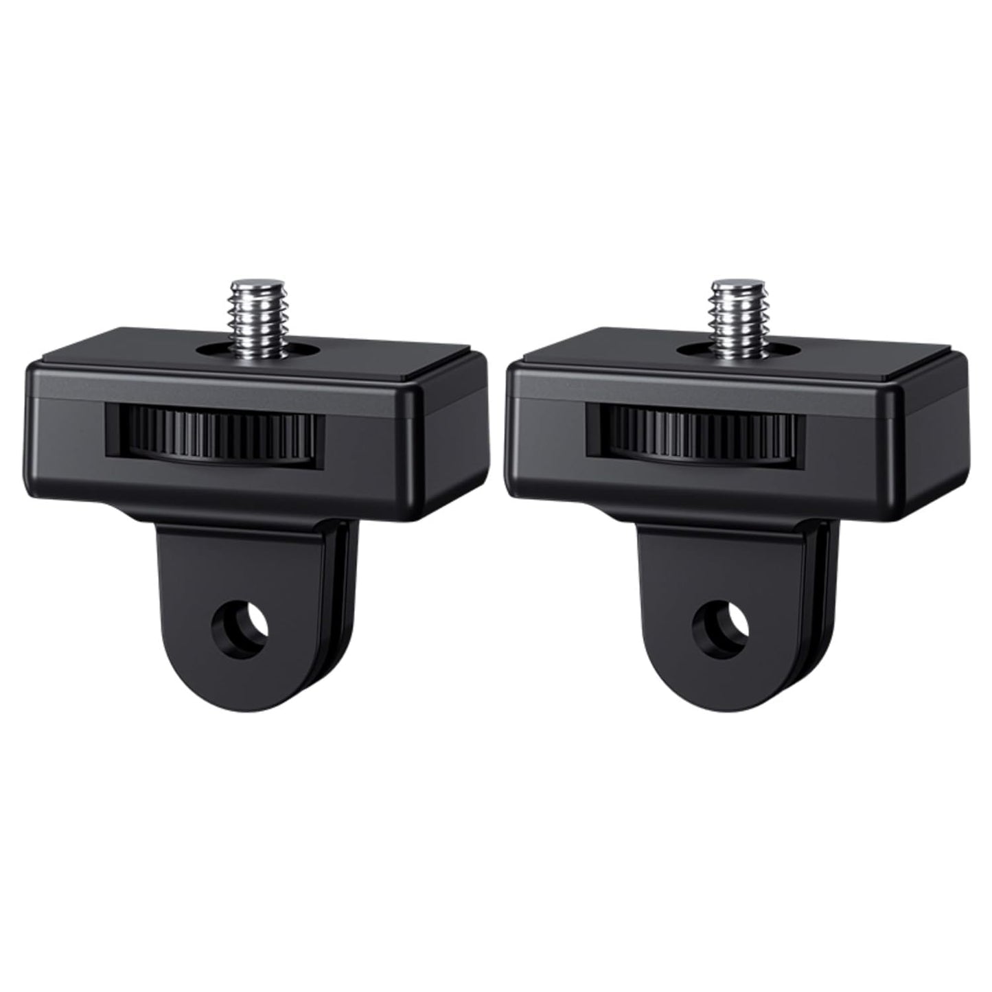 JJC 1/4"-20 Screw to 2-Prong Camera Mount Adapter For DJI Pocket Series, insta360 X2/ X3/ X4/ X5, Gopro Series,Any Action Camera Mounting Accessories