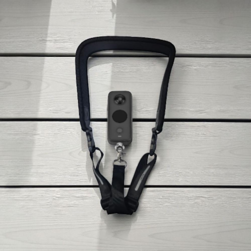 GetZget® Neck Strap Lanyard For DJI Pocket 3/2/ 1, insta360 X5/ X4/ X3/ X2, Om 8/7/ 6/5/4 Mobile Gimbal with 1/4th Screw (Strap with 1/4th Screw)